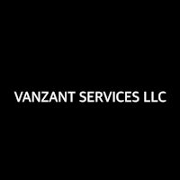 vanzant services llc logo on a black background